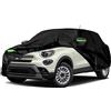 JUDANNA Telo Copriauto Impermeabile Compatibile con 2015-2024 Fiat 500X/Cross/Urban Look/sport, Copertura Auto per Esterno Copertura Auto Traspirante protezione da Pioggia Neve Brina Polvere Raggi Solari
