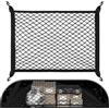Yimomoyi Rete Bagagliaio Auto, 80 × 60 cm Rete Elastica può con 4 Ganci | Rete elastica per bagagliaio auto, in nylon elastico, rete fissa, organizer per auto, furgoni, SUV, (nero)