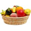 Torribaly Cesto Intrecciato a Mano, Cesto in Vimini per Pane, Frutta, Verdura - Regalo 25 x 8 cm