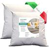 GM ECO Soft Cuscini Letto 65x65 Guanciali per dormire 2 pezzi rivestimento in fibre sintetiche anallergiche fresco lavabile anallergico e traspirante Made in Italy