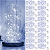kolpop Stringa Luci Led a Batteria, 18 Pezzi Impermeabile Lucine Led Decorative a Batteria, 2M Mini Led a Batteria per Interni Natalizi Matrimoni Feste Compleanno Decorazione