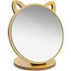 MYLERCT Specchio da trucco piccolo da appoggiare con base, angolo regolabile, specchio per trucco, forma di gattino Vanity Mirror può essere utilizzato come tavolo da toeletta, bagno, camera da letto