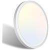 libtit 1pack Plafoniera Led 15W,18cm Luce a Soffitto Luminosa 1500LM, Lampadari da Soffitto Moderna Rotonda (3000K 4500K 6000K), Plafoniere Sottile per Camere da Letto, Soggiorni e Corridoi del Bagno