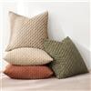 MIULEE 4 Pezzi Federe Cuscini Decorativi Divano Federa Resistente Quadrato Moderno Morbido per Soggiorno Camera da Letto Casa Sedia Cuscino 40x40 cm Marrone Verde