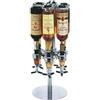 Bakaji Portabottiglie Spillatore Dosatore da Tavolo Tavola Birra Bevande Alcolici 6 Posti, telaio in Alluminio, base tonda, Bar Butler 6 Shot Dispenser