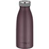 THERMOcafé by THERMOS TC BOTTLE Burgundy mat 0,35 l, thermos in acciaio inox gassato, 12 ore, caldo 24 ore, a prova di perdite, per scuola, in viaggio e in ufficio