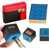 ZDL Gesso Biliardo Scatola,12pcs Gessetti per Tacchetti da Biliardo,Gesso Stecca Blu,Gessetti Biliardo,Gesso da Biliardo,Gessetto da Biliardo,Pool Cue Cubes,per Appassionati e Professionisti