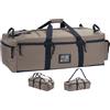 BACKFERRY Grande borsa in stile militare, borsa tattica per attrezzature sportive, borsa da viaggio con spallacci rimovibili, 80 litri, Kaki