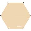 EULANT Esagonali Telone da Campeggio Esagonali Famiglie Tende, Tenda da Campeggio Tarp, Telo Impermeabile Esterno per Picnic, Escursionismo, 3.3x3.3m