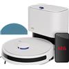 AEG Robot Vacuum Cleaner with Wiping Function/WiFi/LiDAR Navigation/Automatic Emptying Station/Suction Power 4000 Pa/Battery 14.4 V/up to 140 min Runtime/Water Tank 0.28 l/White/AR71UW2SW