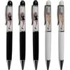 Sikyby Kawaii Penna a sfera per adulti, donne, uomini - donna nuda, ragazza, scrittura divertente, diario, ufficio - pizzo galleggiante e strisce