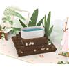 MOKIO® Biglietto Auguri Pop-Up - Benessere - Biglietto regalo 3D per un compleanno, come buono per wellness, massaggio, sauna, spa, bellezza o cosmetica