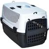 EMPOTEC Trasportino Animale Domestico Max 8Kg. Cane Gatto con Porta in Plastica Adatto per Cinture Sicurezza Auto Ganci per Tracolla 55x36x35 cm
