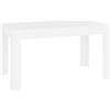 Pxznbe Tavolo da Pranzo Cucina Bianco 140x74,5x76 cm in Legno Multistrato Stile Minimalista Tavolo da Salotto Ristorante Zona Pranzo per Posizionare Cibi Bevande Altri Oggetti Decorativi