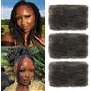 XIIMENALU Afro Kinky Curly Braiding Bulk Hair For Mini Twists Afro Kinkys Bulk Synthetic Hair Cuban Twist Hair Soft Locs Micro Spring Twist For Dreadlocks Loc Repair (4#, 8 Inch (Pack of 3))