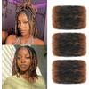 XIIMENALU Afro Kinky Curly Braiding Bulk Hair For Mini Twists Afro Kinkys Bulk Synthetic Hair Cuban Twist Hair Soft Locs Micro Spring Twist For Dreadlocks Loc Repair (T30#, 8 Inch (Pack of 3))