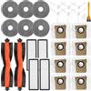 Generic Kit di Ricambio Accessori Compatibili Con XIAOMI X20 Max, Pro, Plus, X10 Plus Robot Aspirapolvere - 2 Spazzole Principali, 6 Spazzole Laterali, 4 Filtri HEPA, 6 Panni Mop, 8 Sacchetti