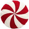 Fulenyi Cuscino di Peluche di Natale | Peluche Rotondo Rosso e Bianco | /Natale