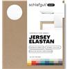 schlafgut Easy Jersey Elastane lenzuolo con angoli da 90x190 a 100x220, in morbidissimo cotone con il 5% di elastan, gomma FlexFit originale, certificato ÖKO TEX, Full-White