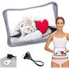 Powersell - Borsa Acqua Calda Elettrica | 500W Riscaldante con Tasche | Scaldamani, Scaldapiedi | Mantiene Calore fino a 5 Ore, Peluche, MICIO CUORE
