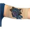 Linphelle Copri Picc in Microfibra - Fascia Copri Picc Braccio in Tessuto Traspirante e di Design, Manicotto Braccio Ideale per PICC, Glucometro, Tatuaggio o Ferite, Rosa Blu, Taglia 2