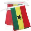 AZ FLAG Ghirlanda 12 Metri 20 Bandiere Ghana 45x30cm - Bandiera GHANESE 30 x 45 cm - Festone BANDIERINE