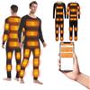 DriveNova Intimo Termico Riscaldato per Uomo, USB Completo Tuta Termica Riscaldato Set di Maglia Termici e Pantaloni, Tuta Sci Abbigliamento Termico Riscaldato per Sci Palestra Ciclismo Calcio Corsa