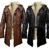 HiFacon Cappotto Bane Rises Tom Hardy Trench Shearling Inverno Marrone Ecopelle Cappotto, Marrone - Cappotto Bane in Ecopelle, XL