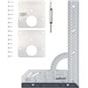 wolfcraft Set per Riparazione di cerniere a tazza - lato anta - 8657000 - Per la riparazione di due cerniere strappate dall'anta