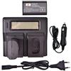 DSTE 2-Pack DMW-BLJ31 Batteria + LCD Caricabatterie Compatibile per Panasonic Lumix DC-S1, DC-S1R, DC-S1H, DMW-BGS1R