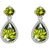 VONSSY Orecchini pendenti a goccia| Pietre preziose Waterdrop Teardrop Cristallo placcato oro bianco Orecchini ipoallergenici con zirconi cubici | Regalo di gioielli in argento per mamma moglie