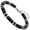Dada Gioielli - Bracciale Uomo Pietre Naturali Scegli la Pietra che ti Rappresenta - Idea Regalo Compleanno Misura Regolabile 18,5+3 cm (Nero Agata)