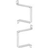 DTGN 78mmx82mm(InternoHxInternoW) U Forma Puntone Collegamento Staffa - 2Pz - Ottimo per Casa Tubo Fissaggio - 304 Inossidabile Acciaio Porta Chiuso Barra Supporto
