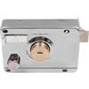 ZONADAH Set di serrature per porte esterne, chiavistello interno con 5 chiavi, serratura a cilindro in acciaio inox, set di blocco per cerchioni con alloggiamento per carte di credito, chiavistello