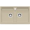 Blanco PRONTA CONSEGNA - SPEDIZIONE IMMEDIATA Lavello 2 Vasche Sopratop 86 x 50 cm Silgranit Avana ZIA 9 BLANCO 1516687
