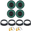 IPNOSIS Kit 4 Casse IP-01165 per Fiat Croma dal 2005 in poi con 2 Supporti Anteriori, 2 Supporti Posteriori e 4 Connettori