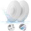 HUAERSICO Tappo Vasca da Bagno Silicone - 2 Pezzi Morbido Tappo Lavello Cucina Universale - Tappo Lavandino Bagno Silicone con Filtro per Alimenti e Capelli per Lavandini, Lavabi e Vasche da Bagno