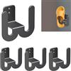 WIYETY 4 Portascarpe da Parete: Scarpiera da Parete A Muro Scarpiera Multifunzionale, Senza Forature Organizer per Scarpe da Appendere Portascarpe in Metallo
