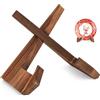 ANBEEISS Supporto per Piatti in Legno per Esposizione, Porta Piatti, Espositore per Piatti da 22.3 cm, Porta Piatti da Esposizione, Supporto in Legno per Cornici, Decorativi da Tavolo Piatti da Portata Foto