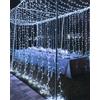 Joysing Tenda Luminosa 6m x 3m 600 LED Con Timer, 8 Modalità Luci Natale Esterno Cascata Impermeabile Per Interno, Giardino, Matrimonio, Camera, Festa