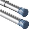 Aiitomg Bastone Tenda a Pressione Bastone Tenda Doccia Asta Tenda a Pressione, Fissaggio Senza Trapano né Viti, Lunghezza 73-175cm(1 pezzo), Diametro 25mm,Argento