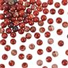 OLYCRAFT 96 pz 8mm Agata Rossa Naturale Perline Filamenti di Perline Marmo Rosso Rotondo Perline Allentate Della Pietra Preziosa Pietra Foro da 1 mm per Braccialetto Collana Creazione di Gioielli