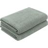 ZOLLNER 2 teli doccia - morbidi e assorbenti asciugamani da bagno - lavabili a 95°C - cotone - 70x140 cm - grigio chiaro