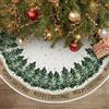 Artoid Mode - Gonna per albero di Natale con alberelli e fiocchi di neve, 122 cm, tappeto stagionale per feste di Natale, decorazione vintage per Capodanno