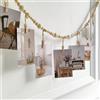 RXKFIGX Display per Foto Appese,Collage Appeso Cornici con Stringa,Decorazione Murale Boho,Decorazione murale di foto per Camera da Letto Soggiorno Dormitorio Arte Ragazza Adolescente