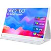UPERFECT Monitor Portatile Display Mobile 15,6 Pollici 1920 x 1080 Schermo IPS Full HD con HDMI USB C per Laptop PC Smartphone Switch PS5 con Custodia Protettiva, Compatibile VESA, Bianco