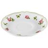 LE COQ PORCELAINE Anthiros piattino per tazza tè bianca con filo verde Ø cm 15 (minimo 6 pezzi)