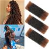 XIIMENALU Afro Kinky Curly Braiding Bulk Hair For Mini Twists Afro Kinkys Bulk Synthetic Hair Cuban Twist Hair Soft Locs Micro Spring Twist For Dreadlocks Loc Repair (T30#, 14 Inch (Pack of 3))