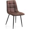 Wink Design Ashfield Sedie, Microfibra, Unica