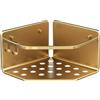 TATAY Mensola Bagno Senza Foratura Mensola Doccia Angolare in Alluminio | Include Viti e Sistema di Fissaggio Quick Fix | Resistente all'Umidità | Moderno | 20 x 12 x 20 cm - Modello Serenity - Oro